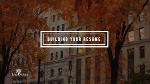 Building Your Resume